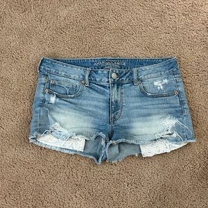 American Eagle Outfitters Shortie Stretch Jean Denim Shorts